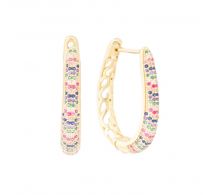 PENDIENTES LUXENTER EF112Y2000 PLATA CHAPADA ALRA