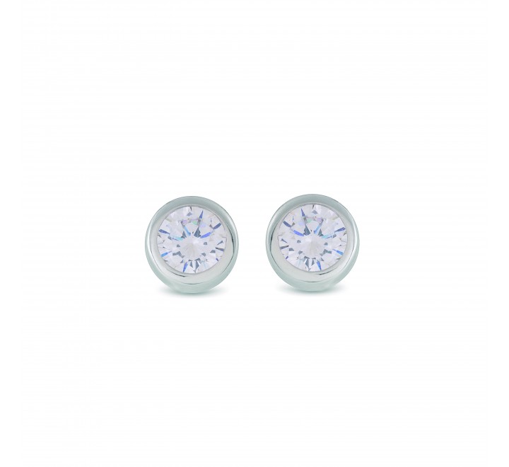 PENDIENTES LUXENTER PLATA CHATON CIRCONITAS EH1580000