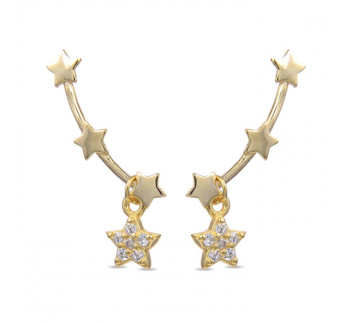 PENDIENTES LUXENTER EH530Y0000 PLATA CHAPADA TREPADORES