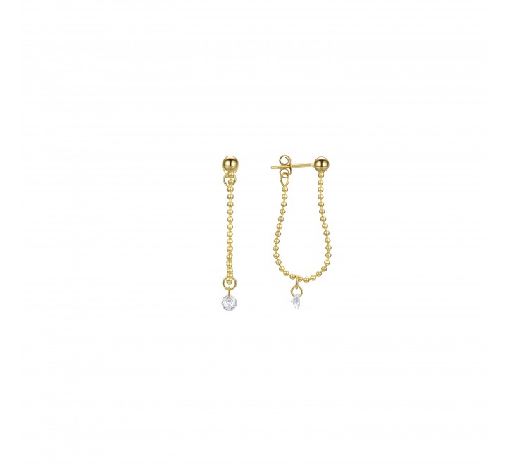 PENDIENTES LUXENTER PLATA DORADA COLGANDO EH804Y0000