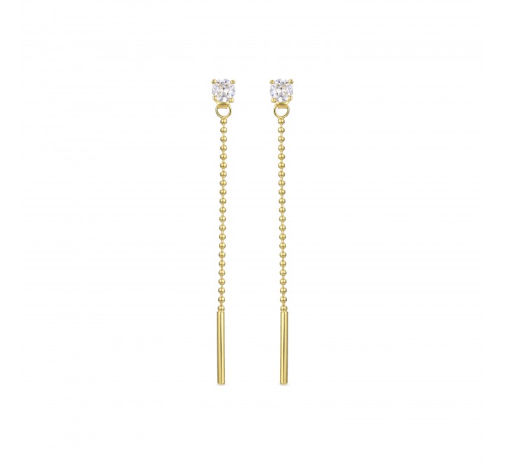 PENDIENTES LUXENTER PLATA DORADA COLGANDO EH805Y0000