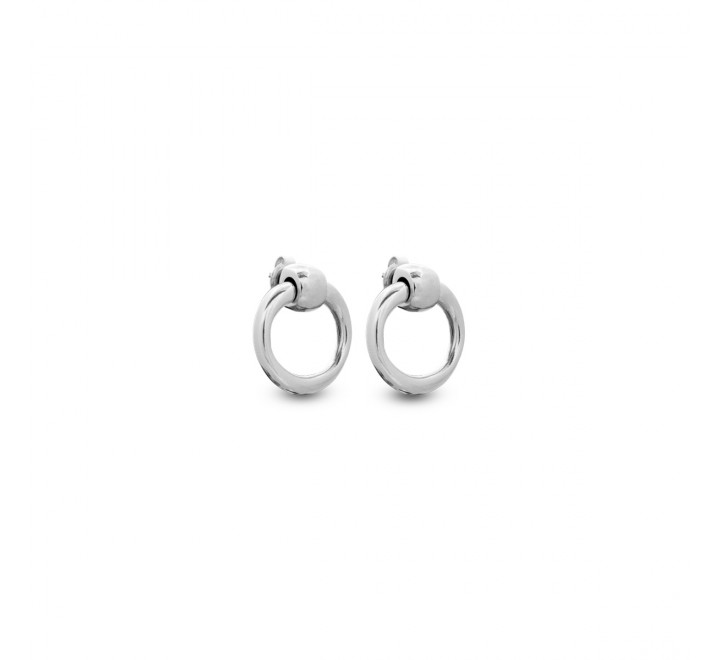 PENDIENTES CICLON SILUETA REDONDO LISO 201613