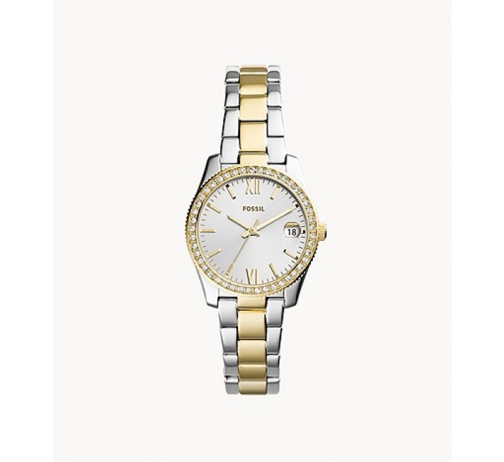 RELOJ SE?ORA ACERO BICOLOR Y CIRCONITA CHAPADO ES4319