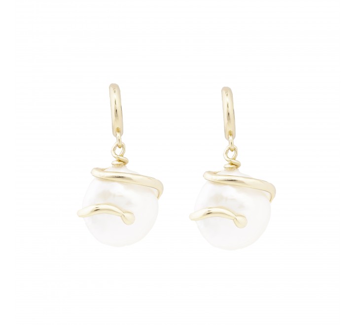 PENDIENTES LUXENTER EXA258Y11400 PLATA CHAPADA RODIADA