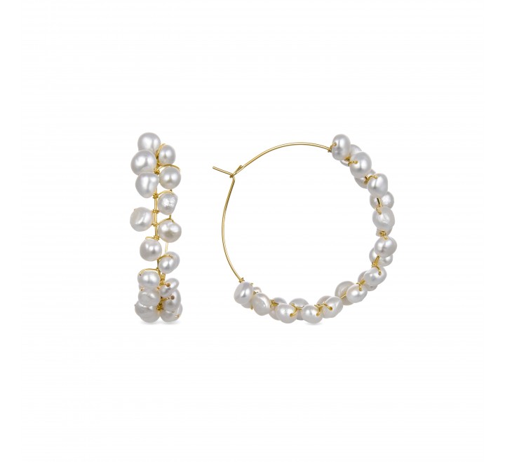 PENDIENTES LUXENTER ARO DORADO CON PERLAS EXA482Y11400