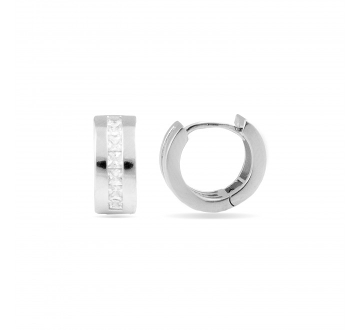 PENDIENTES LUXENTER PLATA ARO CON CIRCONITAS EZ2030000