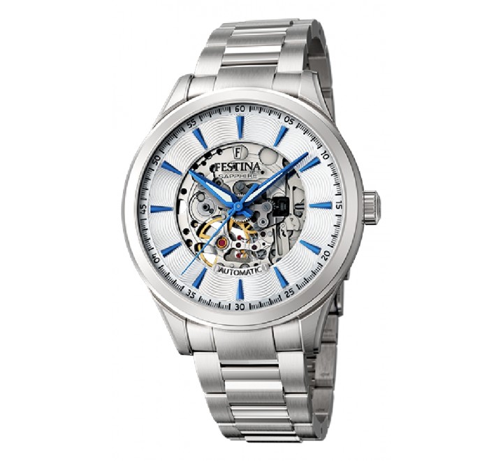 RELOJ FESTINA AUTOMATICO ACERO ESFERA PLATA F20536/1