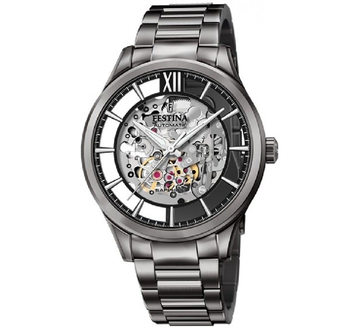 RELOJ FESTINA AUTOMATICO CAJA Y ARMIS ACERO GRIS F20632/1