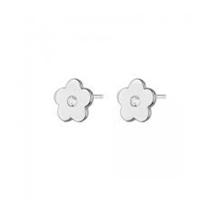PENDIENTES PLATA FLOR DE 8MM CON CIRCONITA 9111472
