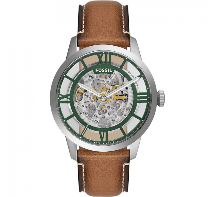 RELOJ FOSSIL AUTOMATICO CAJA ACERO CORREA MARRON ME3234