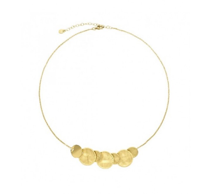 GARGANTILLA PLATA DORADA 7 PIEZAS REDONDAS GA1644CH