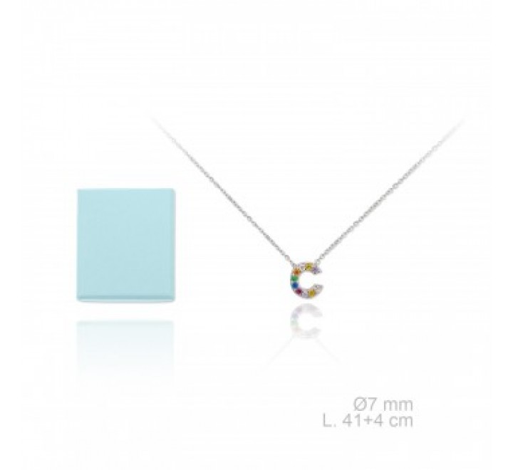 GARGANTILLA PLATA LETRA C COLECCION NELLA 175024