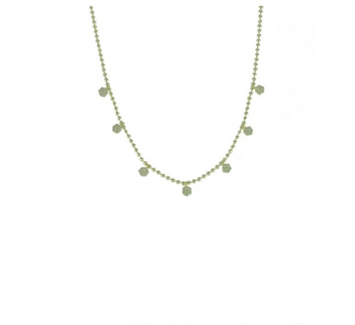 COLLAR IVOIRE METAL Y PIEDRAS Z2014711/D