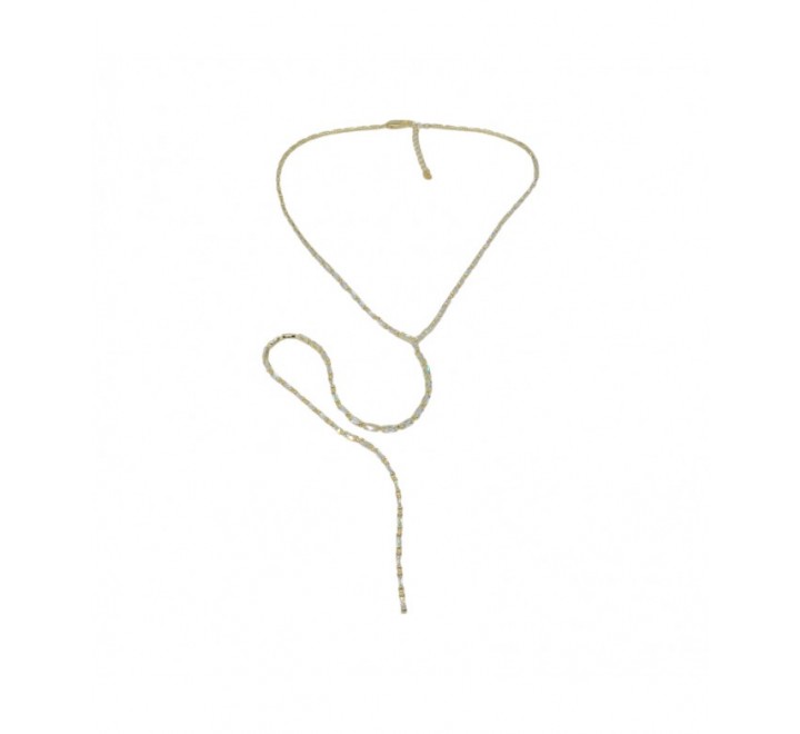COLLAR IVOIRE METAL DORADO Y PIEDRAS Z2016254/D