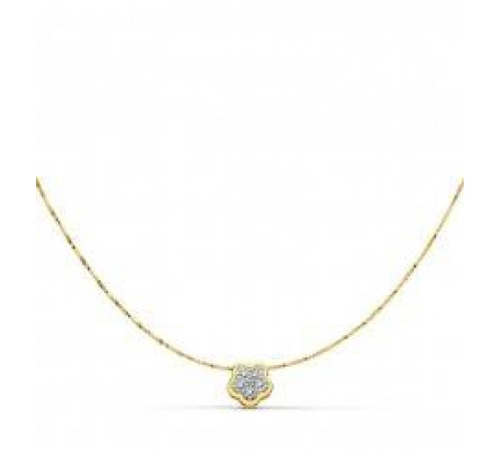 GARGANTILLA ORO BICOLOR ABRIL 18KTES 18735-3