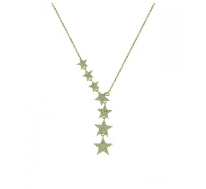GARGANTILLA IVOIRE Z2014775 METAL CHAPADO ESTRELLAS