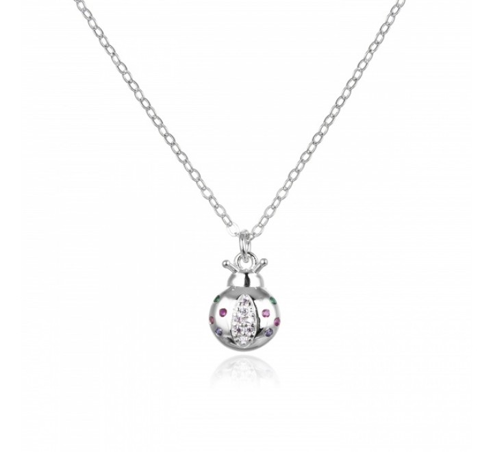 GARGANTILLA PLATA 01260GN MARIQUITA CIRCONITAS COLORES