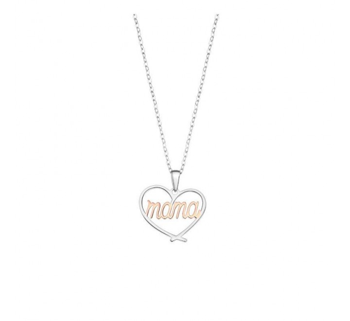 COLLAR PLATA SRA LOTUS BICOLOR MAMA CORAZON LP3406 1 1