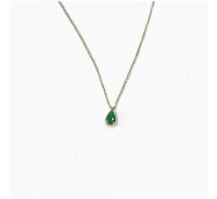 GARGANTILLA ORO 18K ESMERALDA DE 0,35CT LAGRIMA 0558274CE1