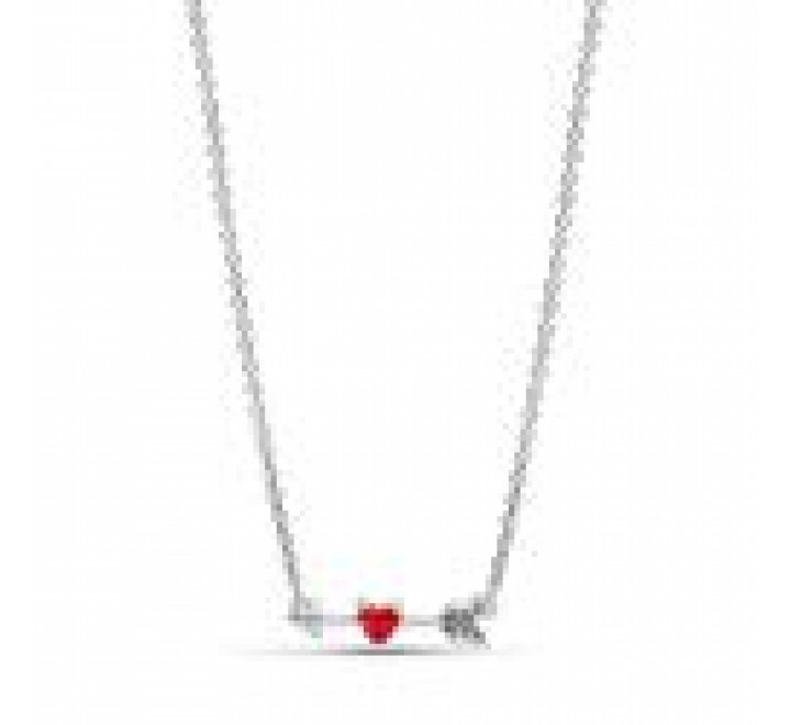 COLLAR PANDORA FLECHA Y CORAZON CRISTAL MURANO 393669C01-50