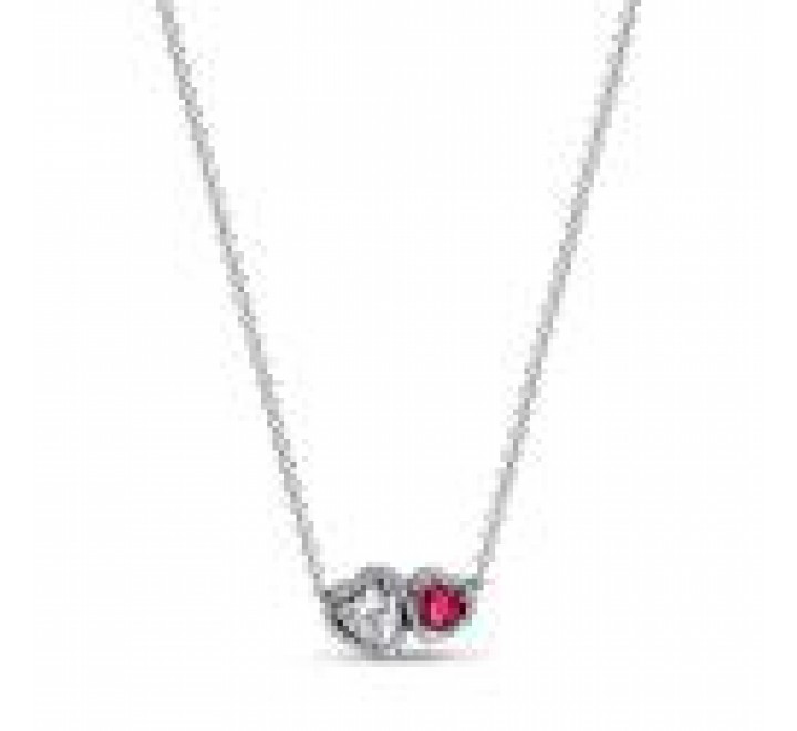 COLLAR PANDORA HALO CORAZONES 393632C01-45