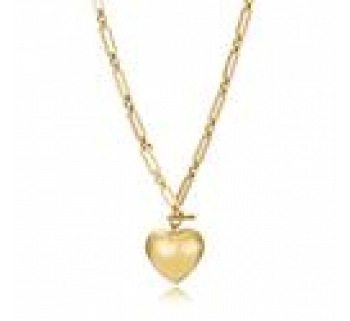 COLLAR VICEROY ACERO IP DORADO CORAZON 75396C01012
