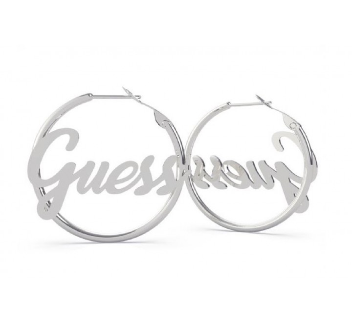 PENDIENTES GUESS UBE70130 ACERO DE ARO CON LOGO "GUESS"