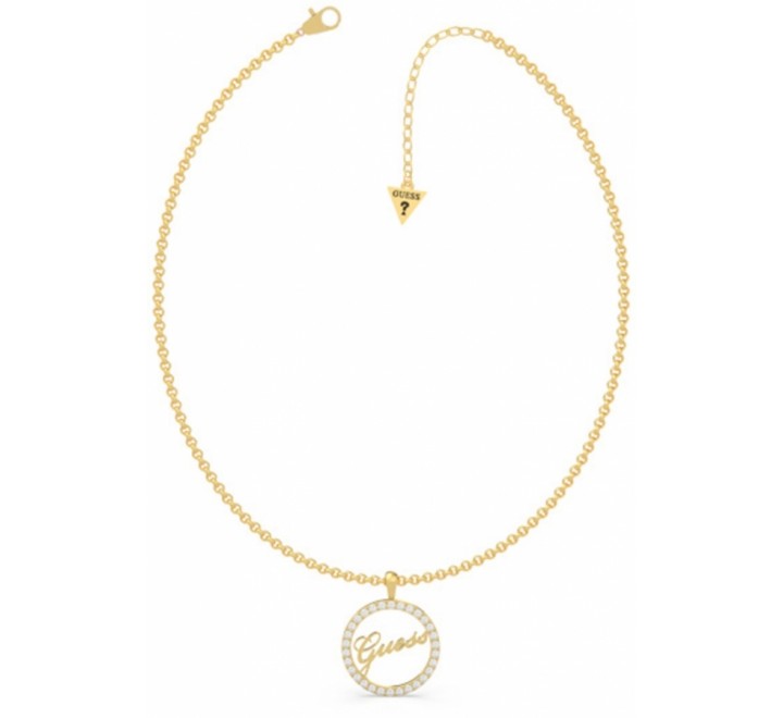 GARGANTILLA GUESS UBN20125 ACERO CHAPADO DORADO Y CIRCONITAS