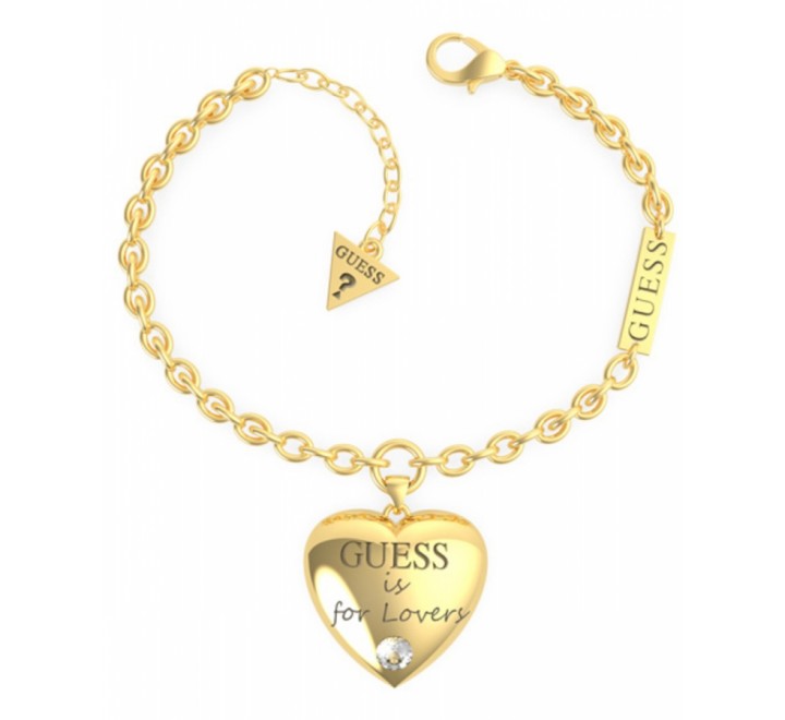 PULSERA GUESS UBB70035-S ACERO DORADO CORAZON 