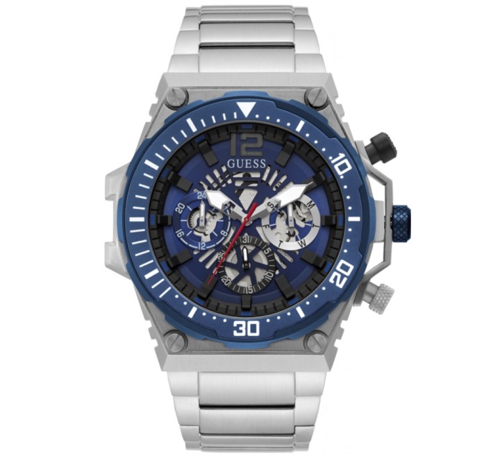 RELOJ GUESS ACERO CRONO BISEL AZUL ESFERA AZUL GW0324G1