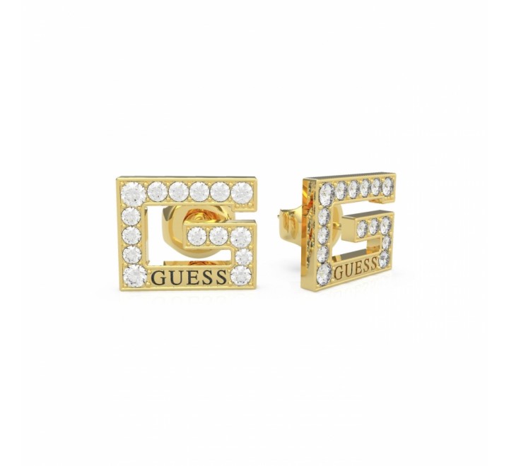 PENDIENTES GUESS UBE79113 ACERO DORADO LEGRA "G" CIRCONITAS