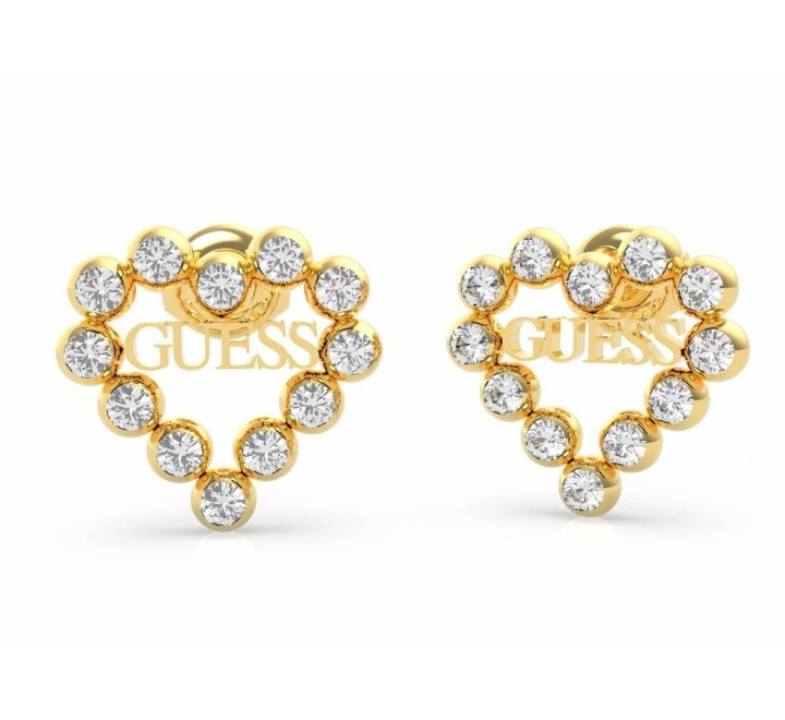 PENDIENTES GUESS UBE70171 ACERO DORADO CORAZON BOLITAS
