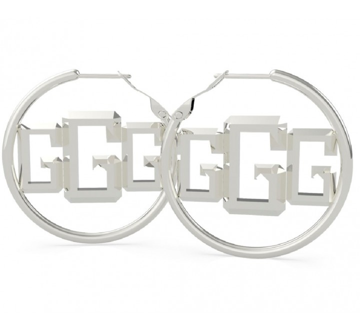 PENDIENTES GUESS UBE70072 ACERO ARO LETRA "G"