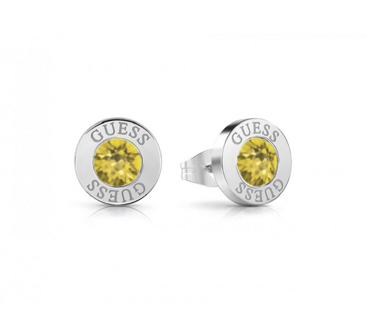 PENDIENTES GUESS UBE78103 ACERO PIEDRA AMARILLA