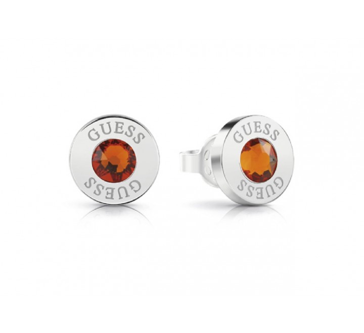 PENDIENTES GUESS UBE78104 ACERO PIEDRA NARANJA