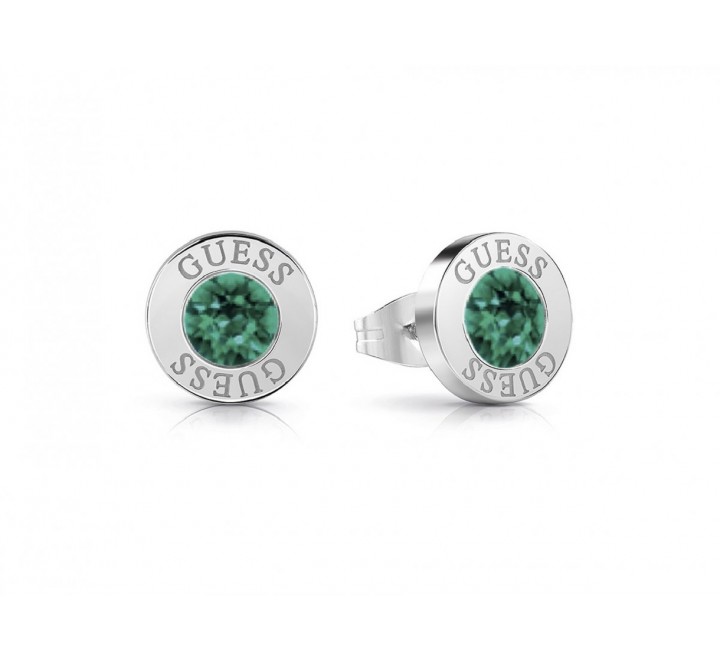 PENDIENTES GUESS UBE78107 ACERO PIEDRA VERDE