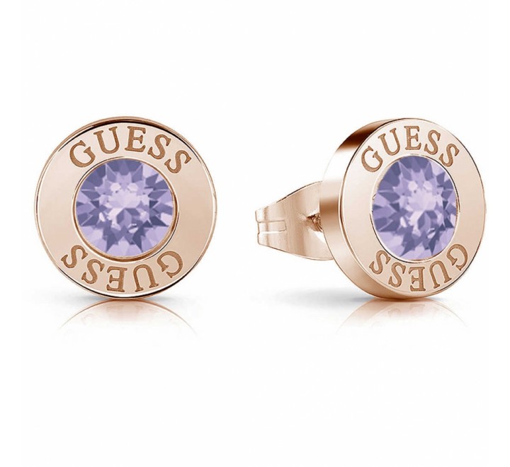 PENDIENTES GUESS UBE78109 ACERO ROSADO ROSA DE FRANCIA