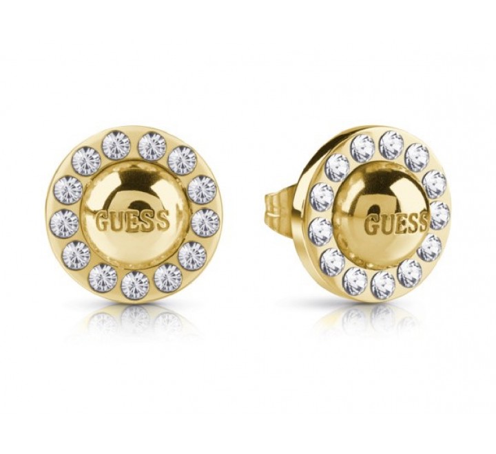 PENDIENTES GUESS UBE28118 ACERO DORADO CIRCONITAS