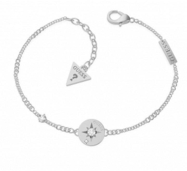 PULSERA GUESS UBB20018-S ACERO DOBLE Y CIRCONITA