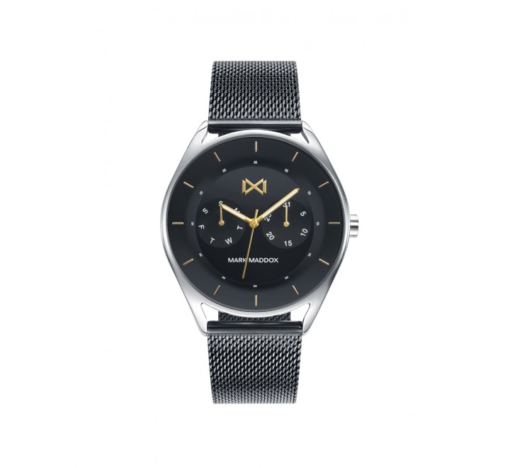 RELOJ MARK MADDOX CAJA Y ARMIS ACERO NEGRO HM7116-57