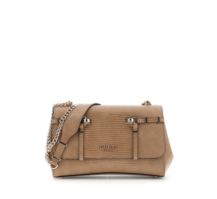 BOLSO GUESS LEONA CONVERTIBLE XBODY FLAP HWKG9721210 BEI