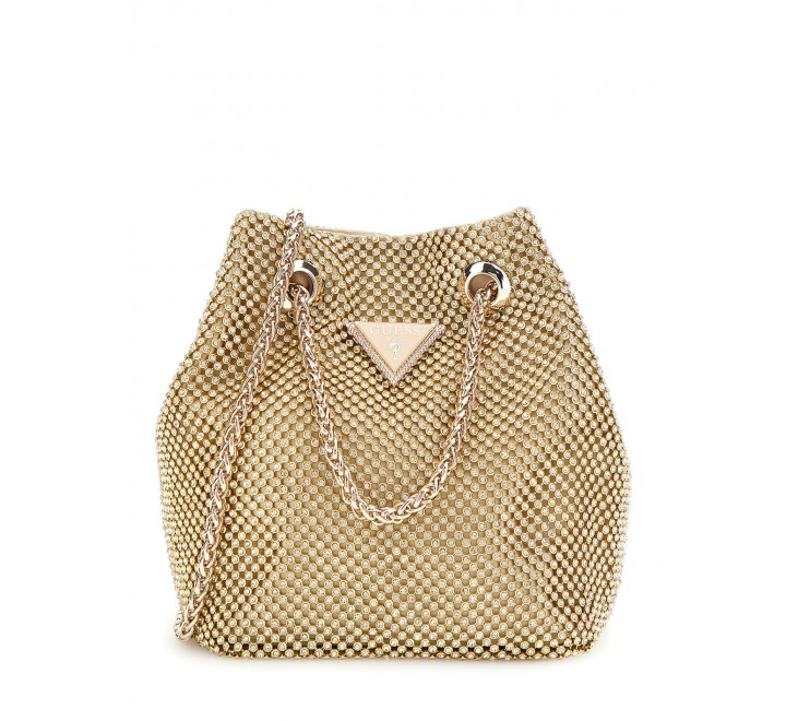 BOLSO GUESS ZALINA POUCH DORADO HWRP935075