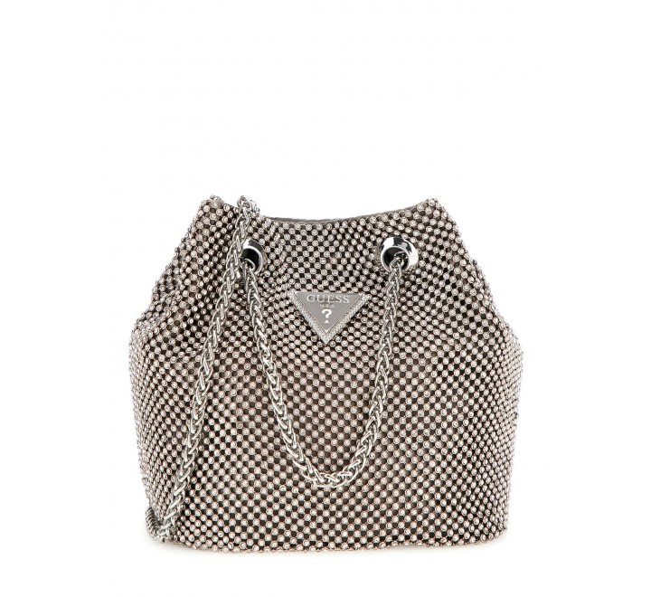 BOLSO GUESS ZALINA POUCH PLATEADO HWRY935075