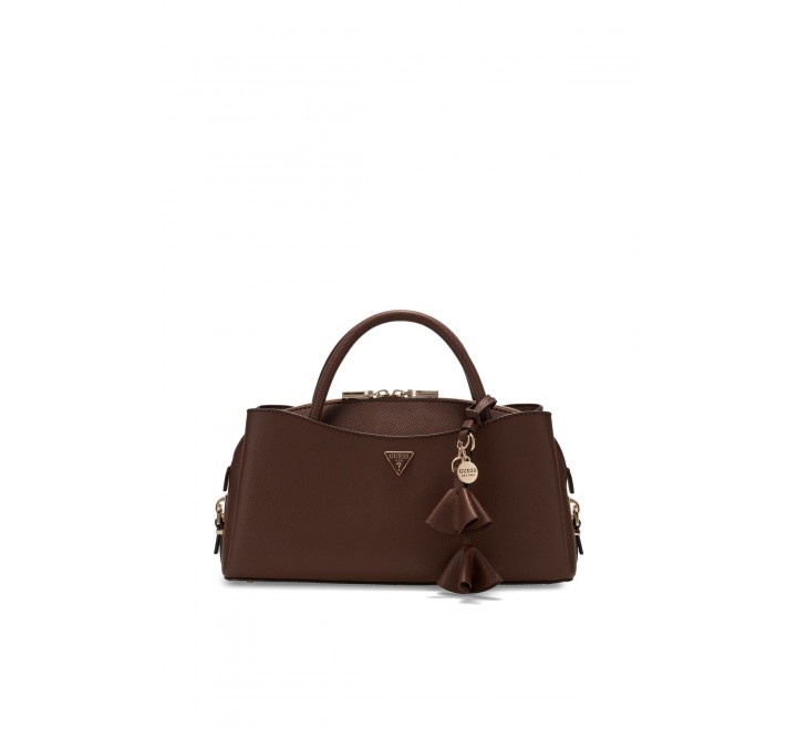 BOLSO GUESS DANIELLE SML GRRIEND SATCHEL HWZG2227050 BRO