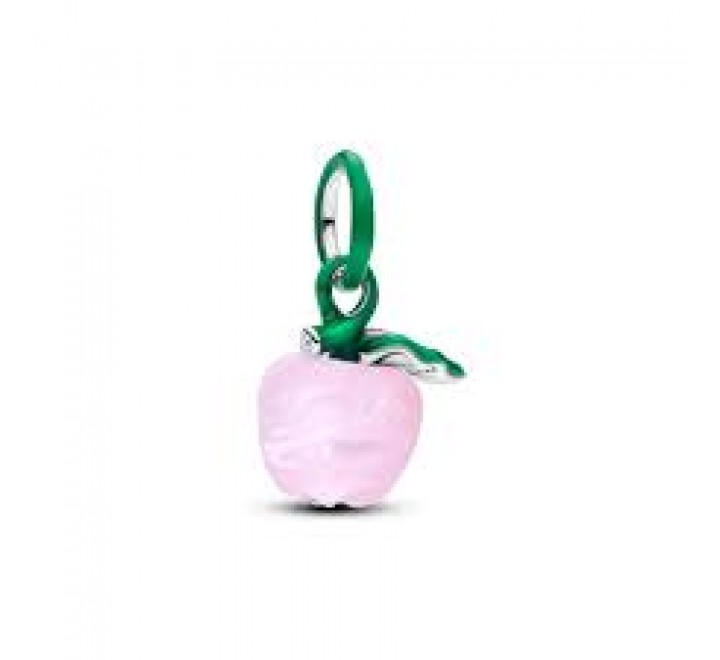 CHARM PANDORA PLATA MANZANA CRISTAL MURANO ROSA 794485C01