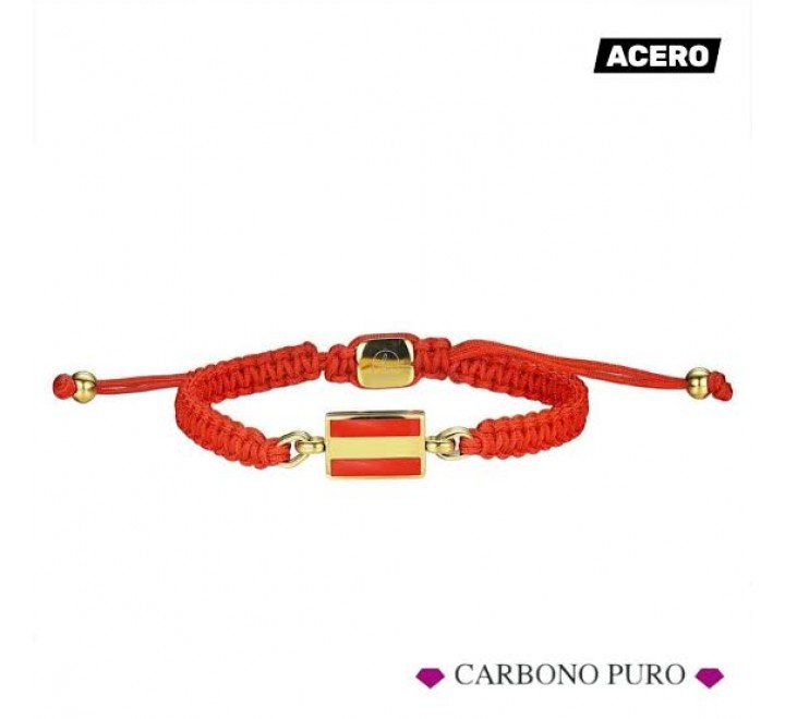 PULSERA PROMOJOYA ACERO DORADO ESPAñA HILO ROJO 9126063