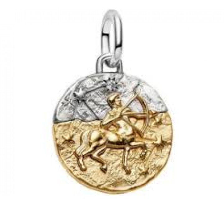 CHARM PANDORA PLATA BICOLOR ZODIACO SAGITARIO 764988C01
