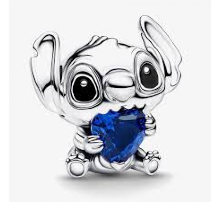 CHARM PANDORA PLATA STITCH CORAZON AZUL DISNEY 794731C01