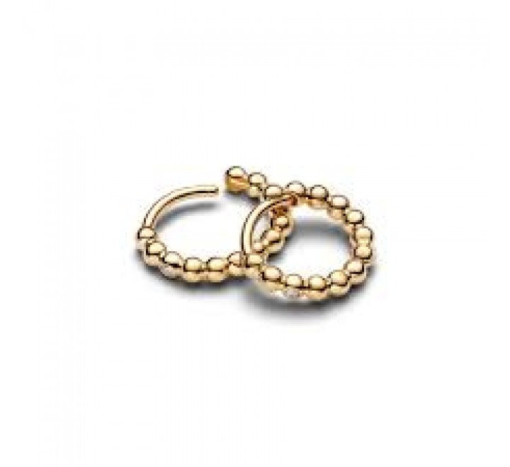 PENDIENTES PANDORA PLATA DORADA ARO ABRAZON 264823C01