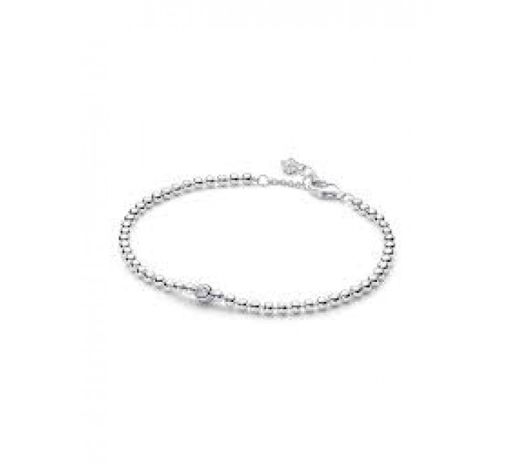 PULSERA PANDORA PLATA CUENTAS Y GEMAS BRILLANTE 594822C01-18